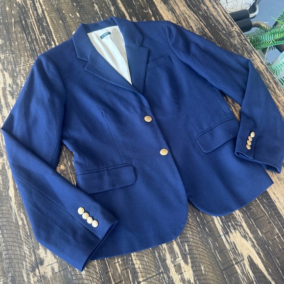 💫 J.Crew Navy Structured Blazer – Size 6 (Based on Measurements) - Picture 3 of 17